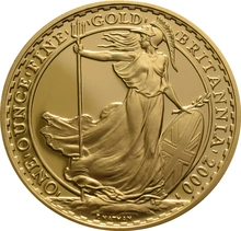 2000 Proof Britannia Gold 4-Coin Boxed Set
