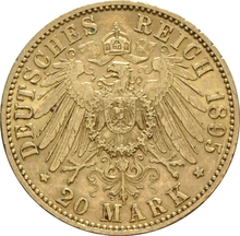 20 Mark German - Willhelm II 1889 - 1913