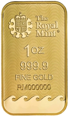 1oz Britannia Minted Gold Bar