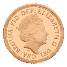 2018 Proof Piedfort Gold Sovereign Elizabeth II 5th Head Boxed