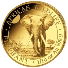 2026 1/10oz African Wildlife Elephant Gold Coin - From $542.50