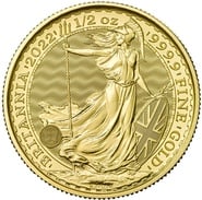 2022 Britannia Half Ounce Gold Coin