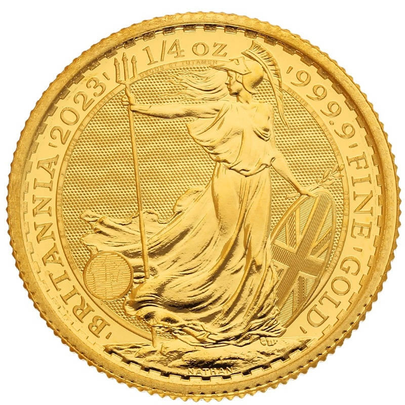 2023 Quarter Ounce Queen Elizabeth II Britannia Gold Coin