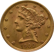 American Gold Half Eagle $5 Liberty Head