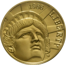 1986 Statue of Liberty - American Gold Commemorative $5