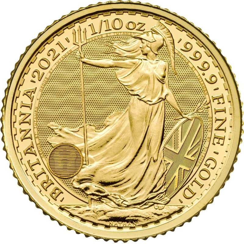 2021 Tenth Ounce Britannia Gold Coin | BullionByPost - From $490.50