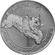 2017 1oz Silver Canadian Lynx