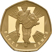 Gold Proof 2006 Fifty Pence Piece - Victoria Cross (2 coin)