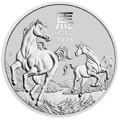 2026 Year of the Horse Silver Coin 1oz Perth Mint Australian Lunar Series