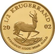 2002 Proof Half Ounce Krugerrand Gold Coin only