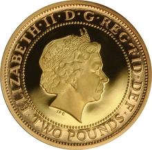 2008 Two Pound Proof Gold Coin: London Olympic Handover Ceremony
