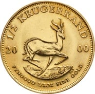 2000 Half Ounce Krugerrand Gold Coin