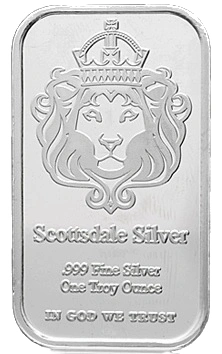 1oz Silver Bar - Grade B