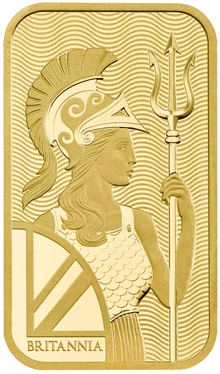 100g Gold Bar Britannia Minted