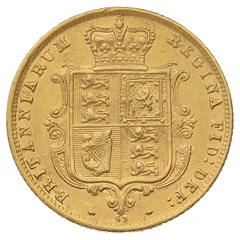 Half Sovereign Victoria Young Head Shield Back 1838 - 1887