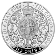 2023 5oz Silver Coronation of King Charles III Proof Coin Boxed