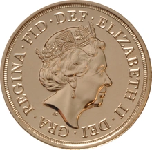 2016 Gold Sovereign Coin Elizabeth II Fifth Head