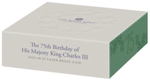 2023 75th Birthday of King Charles III £5 Silver Crown Proof Coin Boxed