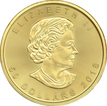 2018 Canadian Maple Leaf Gold Coin 1oz