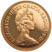 1980 Gold Sovereign - Elizabeth II Decimal head - Proof No box