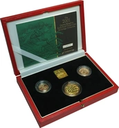 2001 Gold Proof Sovereign Three Coin Set