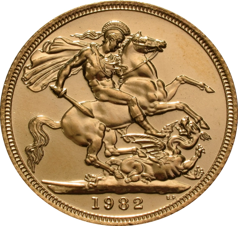 1982 Gold Sovereign - Elizabeth II Decimal Portrait