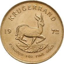 1972 Krugerrand Gold Coin 1oz