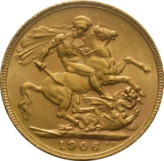 1906 Gold Sovereign Coin Edward VII