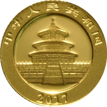 2017 1g Chinese Panda Gold Coin