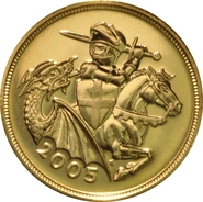 2005 Gold Sovereign - Elizabeth II Fourth Head