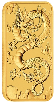 2019 1oz Dragon Rectangular Gold Coin