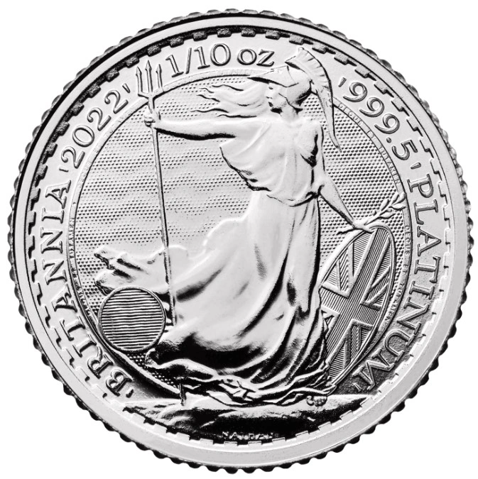 2022 1/10oz Platinum Britannia Coin