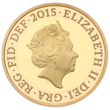 2015 £2 Two Pound Proof Gold Coin Definative Britannia Boxed