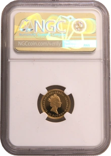 2002 Tenth Ounce Proof Britannia Gold Coin Maklouf Mule Mint Error NGC PF70