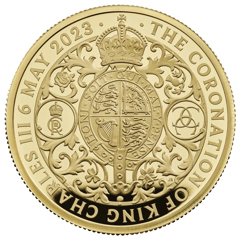 2023 2oz Gold Coronation of King Charles III Proof Coin Boxed