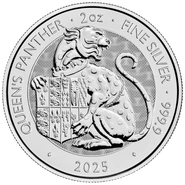 2025 Queen's Panther - Tudor Beasts 2oz Silver Coin