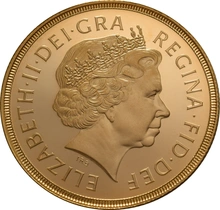 2002 £2 Proof Gold Coin (Double Sovereign) - no box or cert