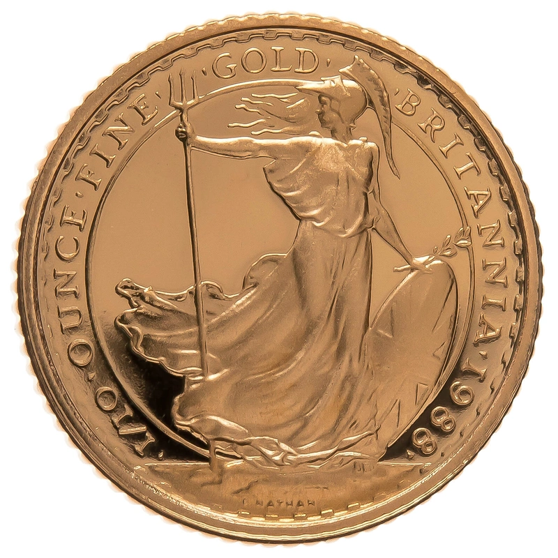 1988 Tenth Ounce Proof Britannia Gold Coin