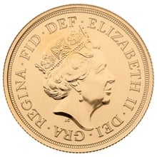 Elizabeth II Fifth Head Gold Sovereign Gift Boxed