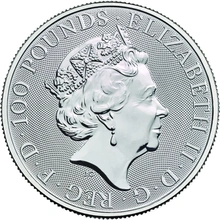2019 1oz Platinum Coin, The Unicorn - Queens Beast