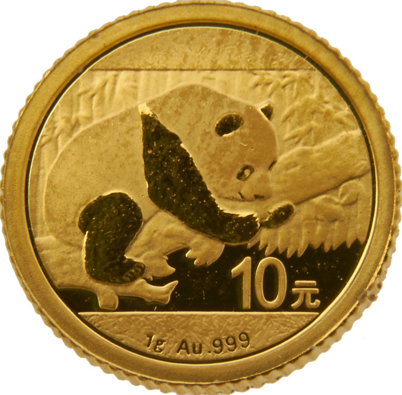 2016 1 Gram Gold Chinese Panda Coin