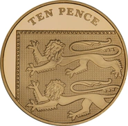 2015 Proof Gold 10p Coin Royal Shield Fourth Portrait