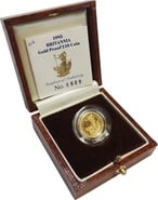 1995 Proof Britannia Tenth Ounce boxed with COA