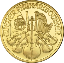 1999 1oz Austrian Gold Philharmonic Coin