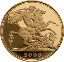 Gold Proof 2008 Sovereign Boxed