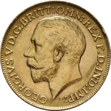 1911 Gold Sovereign - King George V - C - marked
