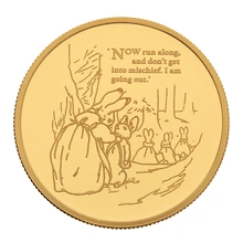 2021 Proof 1oz Peter Rabbit Gold Coin Boxed