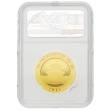 2015 1oz Chinese Panda Gold Coin NGC MS70