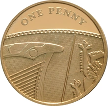 Gold One Penny Piece