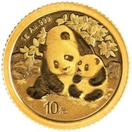 1 Gram Gold Panda Coins